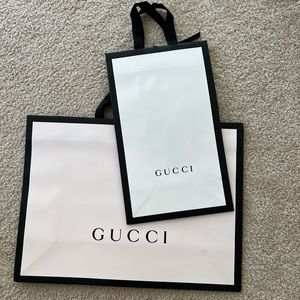 Gucci paper bags